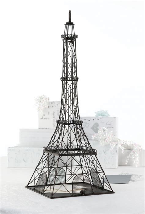 Lillian Rose Metal Eiffel Tower Cardbox 